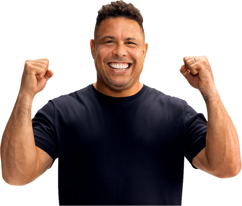Ronaldo Fenômeno comemorando